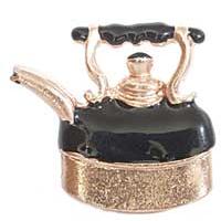 Emenee PFR115-ABB Premier Collection Coffee Pot 1-3/4 inch x 2-1/2 inch in Antique Bright Brass Enamel Series